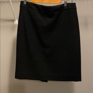 J crew factory pencil skirt wool black